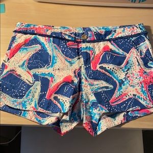Lily Pulitzer Starfish Shorts Size 8